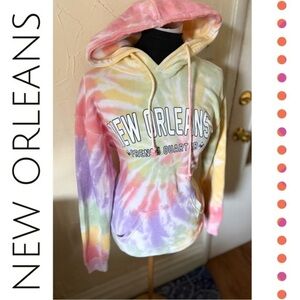 Pastel Tie-Dye Hoodie New Orleans -S-